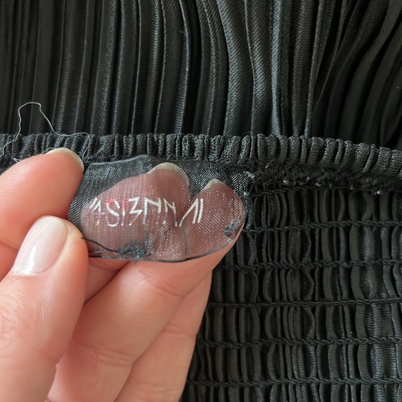 4SI3NNA Krista Pleated Long Sleeve Midi Dress Black - Picture 13 of 16